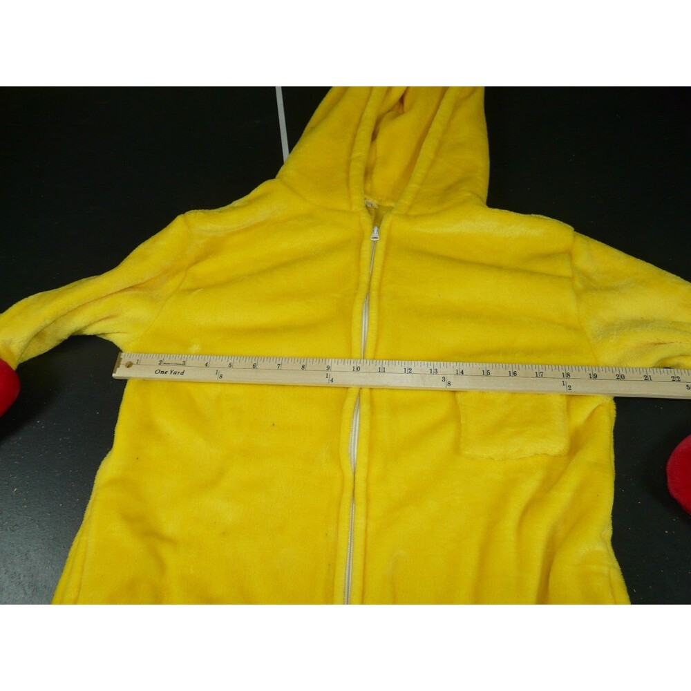 Yellow Red Chicken Unisex Adult Large Animal Cosplay Costume Kigurumi Jumpsuit - Picture 15 of 15